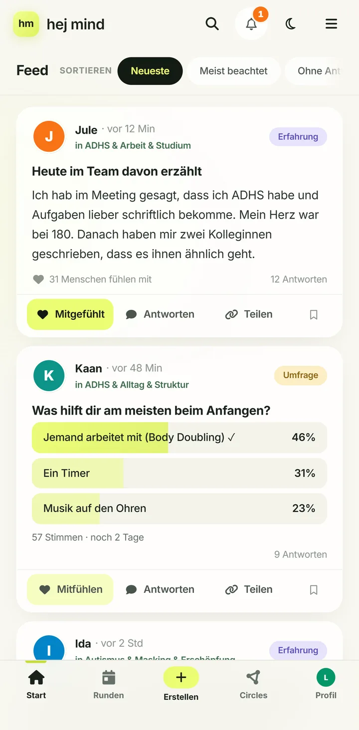 Der Feed: Erfahrungen und eine Umfrage aus der Community